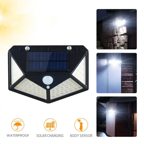 solar interaction light yx-100 | solar charging led induction motion sensor wall lamp for outdoor garden courtyard yx-100 - Image 6