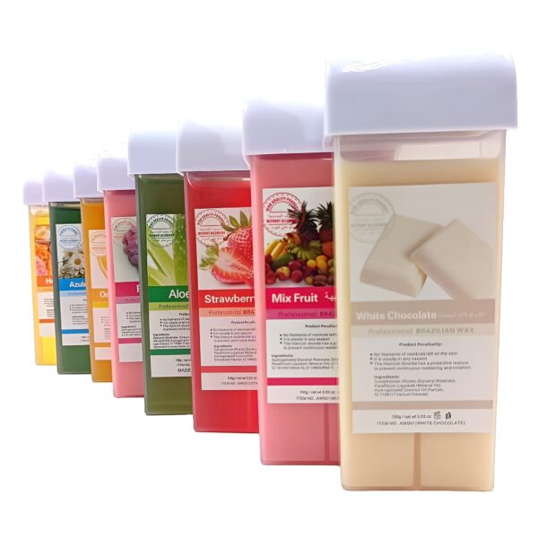 refill wax for women, roll on wax refill for hair areas of the body, roller waxing hair removal depilatory refill wax with different flavour (1 pc) (random flavors) - Image 3