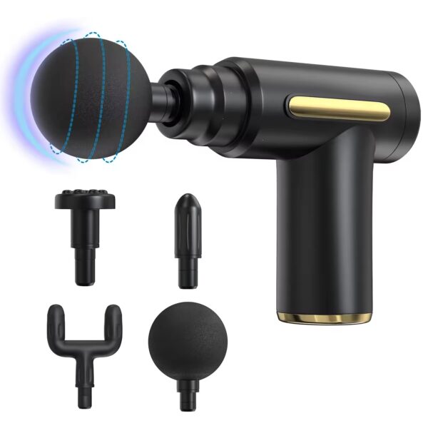 massage gun deep tissue, handheld muscle massager with 4 massage heads, super quiet massage gun for muscle pain relief relax recovery - Image 8