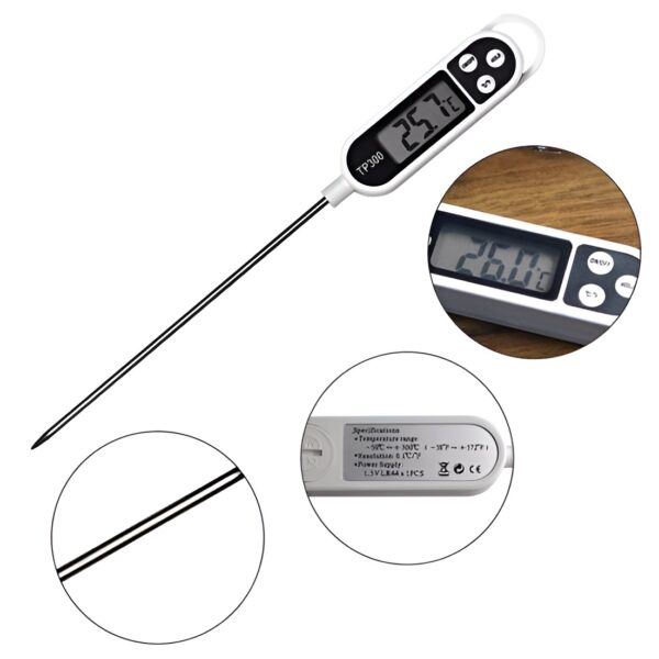 food thermometer tp300 digital kitchen thermometer for meat water milk cooking food - Image 9
