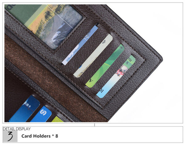 jeep buluo brand wallet clutch carteira masculina men leather men wallets business brand card holder purse | men's wallet - Image 8
