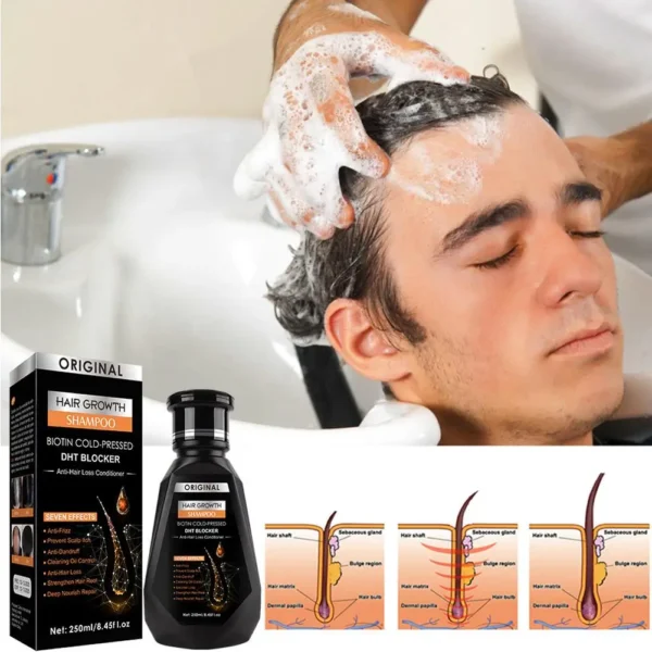 biotin cold pressed dht blocker shampoo - Image 4