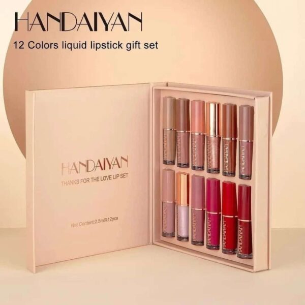 12 colors handaiyan matte liquid lipstick set - Image 3