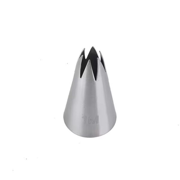 1m stainless steel nozzle open star tip pastry cookies icing piping nozzles cake decorating tool (1 pc) - Image 5