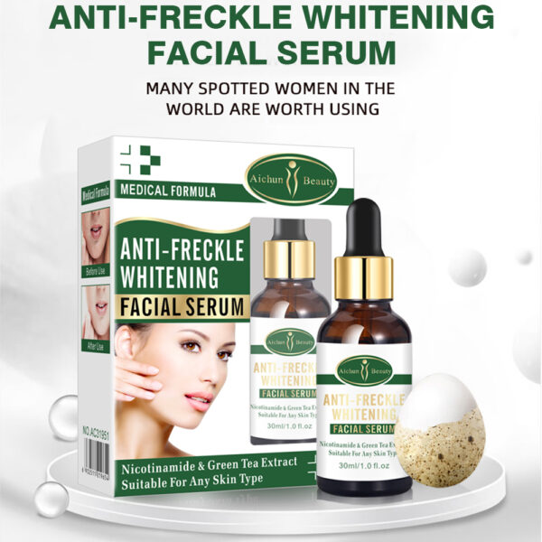 aichun beauty facial serum anti-freckle essence nicotinamide green tea extract moisturizing smooth delicate 30ml | 1 fl.oz - Image 2