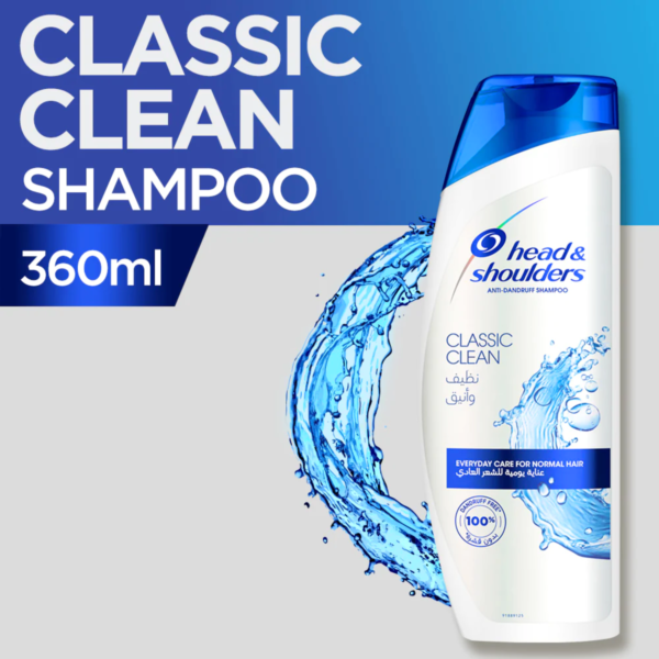 head & shoulders classic clean  anti-dandruff shampoo  360ml