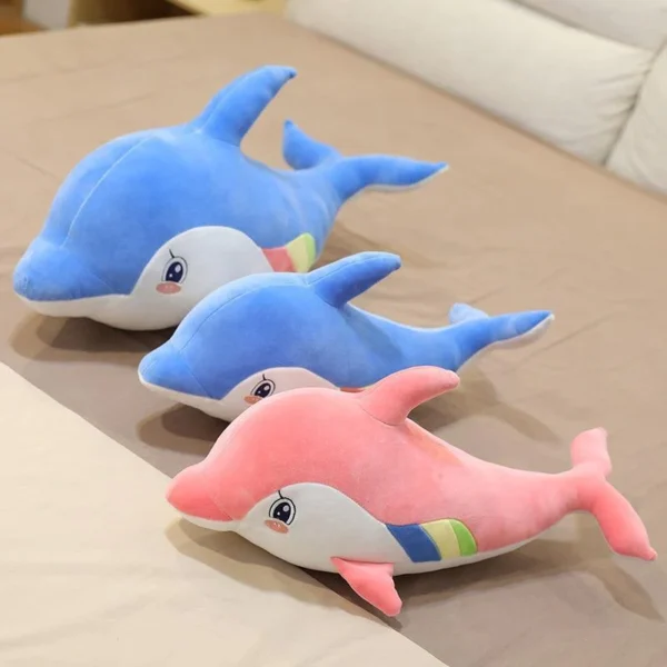 chroma the dolphin | dolphin doll aquarium animal stuff plush toy  sleeping pillow - 65cm (random color) - Image 8
