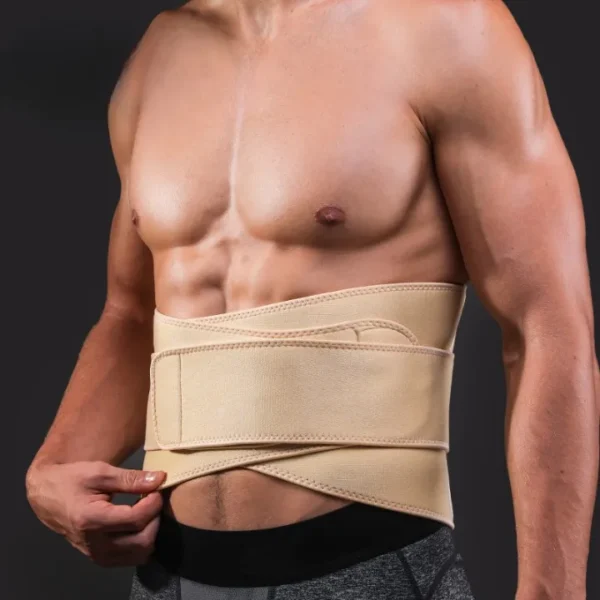 waist support waist trimmer weight loss slimming belt | fitness belt back waist support sweat belt waist trainer | double support | free size adjustable | gym equipment ( random color ) - Image 6