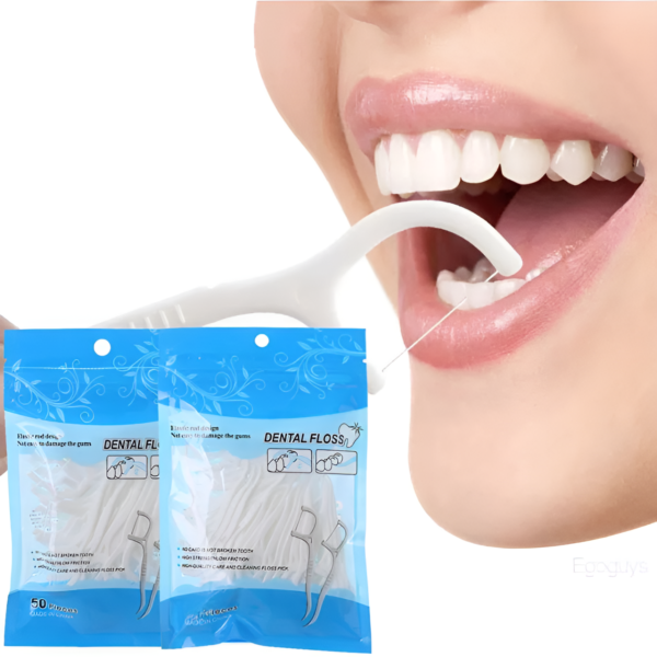 tooth cleaning dental floss toothpicks plaque remover plastic set for clean teeth | fresh breath and healthy gums