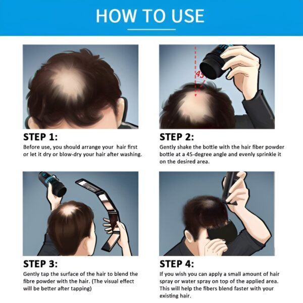 toppik hair building fiber fuller looking hair for men & women (27.5g) - Image 8