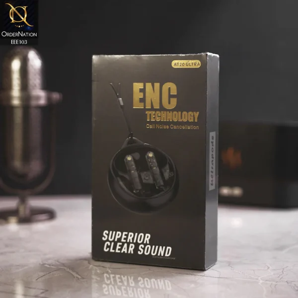 at20 ultra enc technology clear sound tws earbuds - Image 5