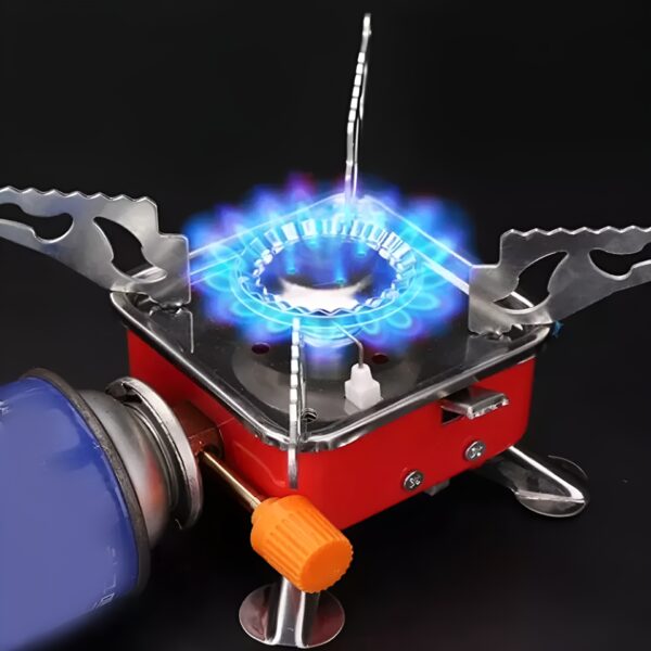 camping stoves folding outdoor gas stove card type palm square furnace - Image 12