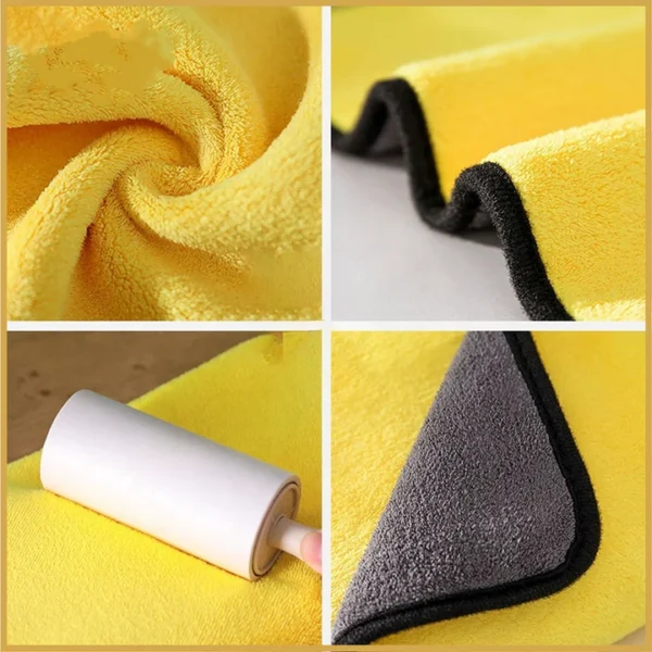 microfiber multi cleaning cloth ultra-thick microfiber cleaning cloth, multipurpose household kitchen towels, softer absorbent cleaning rags for house kitchen car glass stainless steel 40cm x 40 cm