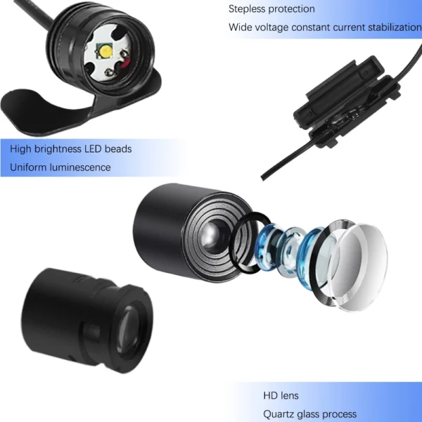 2pcs motorcycle & car welcome light door courtesy lights with projector   led carpet underglow for car motorcycle light and car - Image 9