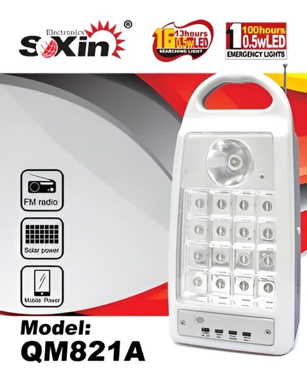 multifunction rechargeable emergency light (qm821a)  (random color) - Image 2
