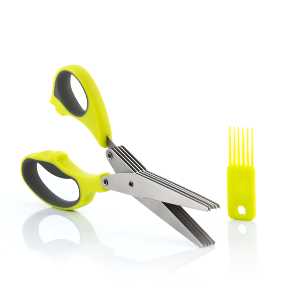vegetable shredding cutter shear scissor | scissor for cutting / chopping vegetable, meat, chicken, herbs (random color) - Image 2