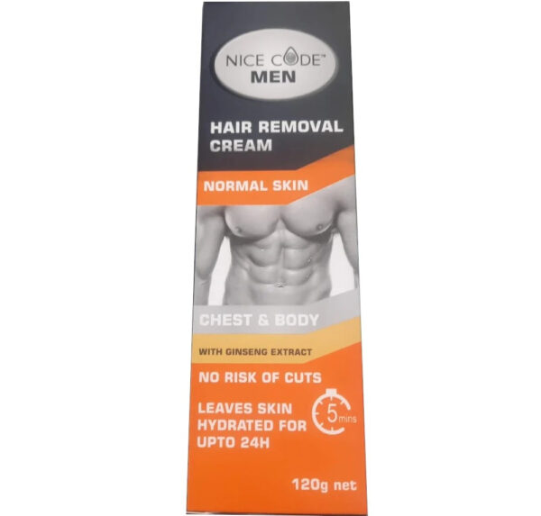 nice code men hair removal cream | hair removal for whole body | hair removal cream for private parts | quick hair removal cream | best hair removal cream  (120g) - Image 2
