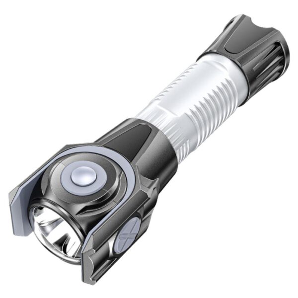 360 degree rotating flashlight outdoor led flashlight rechargeable torch for camping outdoor emergency use