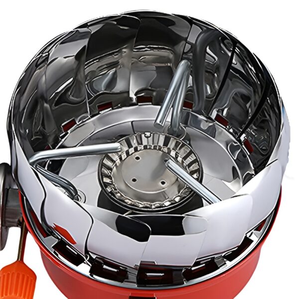 outdoor round windproof camping stove | mini gas stove for camping and cooking - Image 14