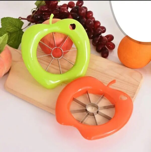 plastic apple shape fruit slicer cutter (random color) - Image 5