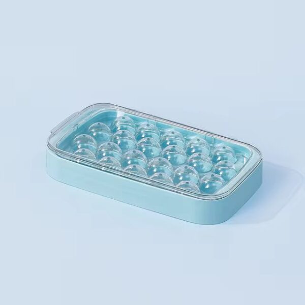 ice cube ball making trays silicon ice hockey mold makers for cool drinks kitchen (random color) (only tray) - Image 4