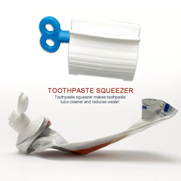 rolling tube toothpaste squeezers dispenser seat holder stand bathroom product (random color) - Image 6