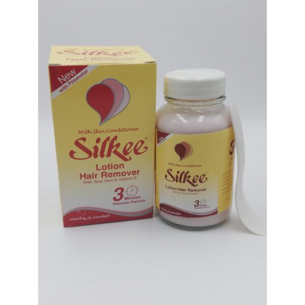 silkee lotion hair remover with aloe vera & vitamin e  120g