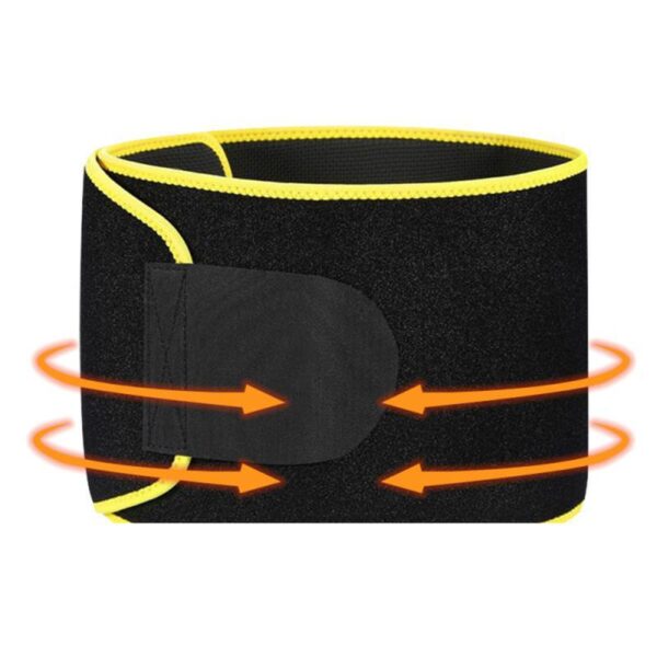 sn-360 smart care waist trainer sweat belt – premium neoprene compression belt for weight loss, tummy shaping & body modeling (free size adjustable, skin-friendly) - Image 5