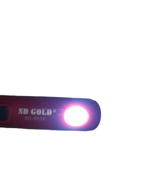 rechargeable led torch light sd-6658 mini pocket flashlight emergency torch light | best quality torch light | light for hiking & camping ( random color ) - Image 5