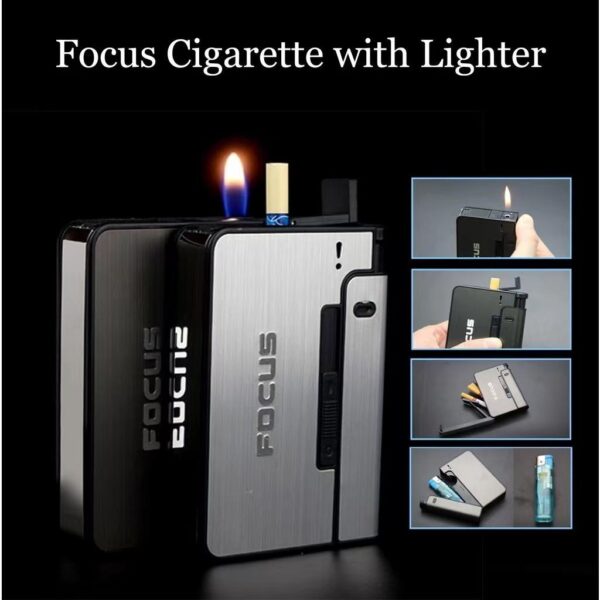 focus box lighter holder case portable smoking (random color) - Image 2