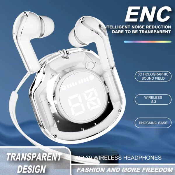 air31 wireless earbuds | transparent design wireless air 31 earbuds with crystal clear sound - Image 12