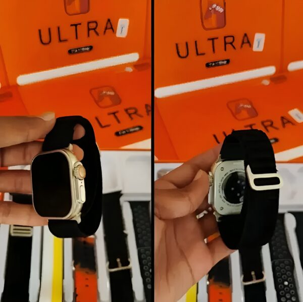 waterproof 7-in-1 ultra smart watch 2.01 with 2.1-inch full hd screen with series 8 wireless charging and 7 straps(random colors) - Image 15
