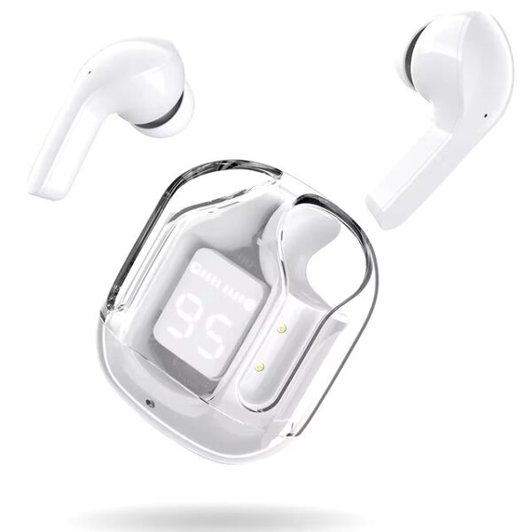 treqa bt35 bluetooth earbuds | wireless earphones | hifi stereo headphone | digital display charging case (random color) - Image 6