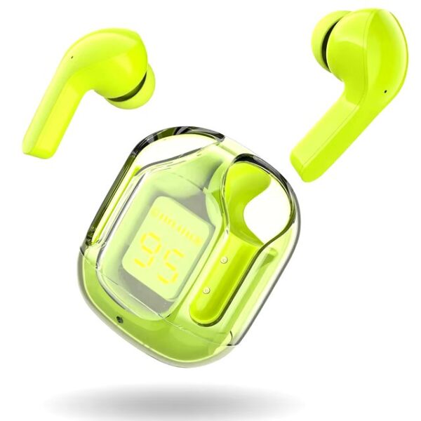 treqa bt35 bluetooth earbuds | wireless earphones | hifi stereo headphone | digital display charging case (random color) - Image 4