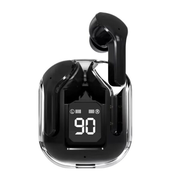 treqa bt35 bluetooth earbuds | wireless earphones | hifi stereo headphone | digital display charging case (random color) - Image 5