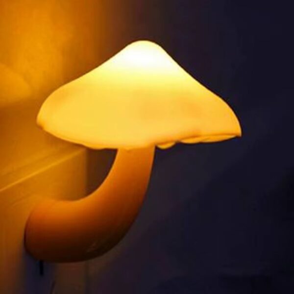 mushroom shape led night light | flower lamp bedroom baby room lamps for family, friend or kids gifts (random colors) - Image 3