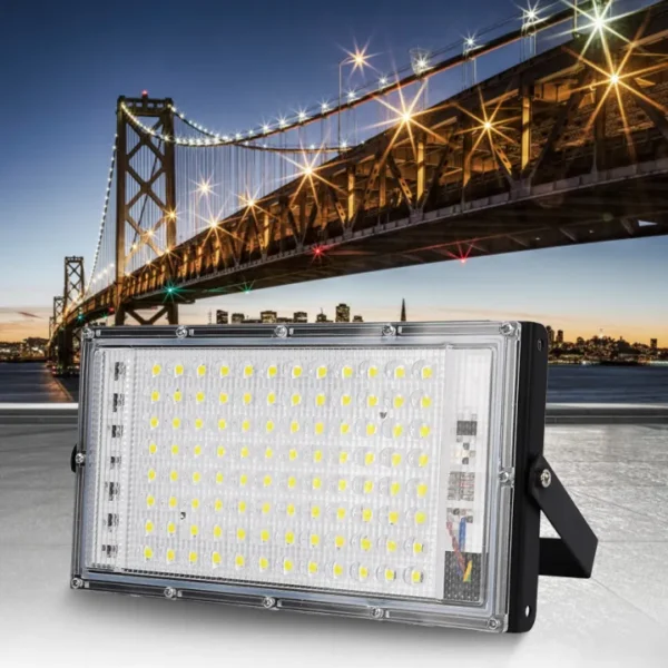 50w led flood light ip65 waterproof outdoor garden yard floodlight spotlight - 50 led - Image 2