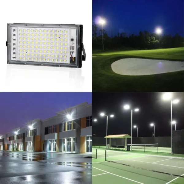50w led flood light ip65 waterproof outdoor garden yard floodlight spotlight - 50 led - Image 5