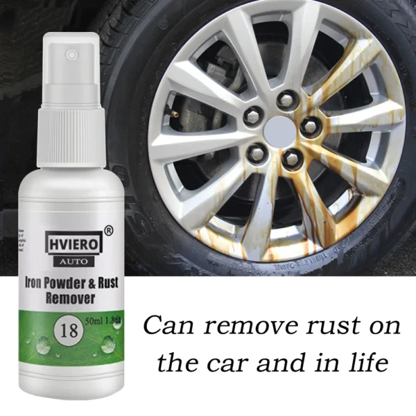 hgkj-18-60ml car paint wheel iron powder rust remover car logo rust spray cleaner repair refurbising accessories - Image 3