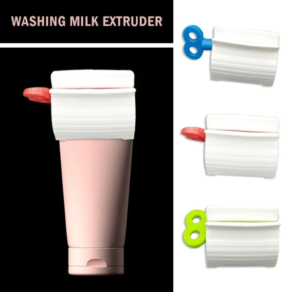 rolling tube toothpaste squeezers dispenser seat holder stand bathroom product (random color) - Image 3