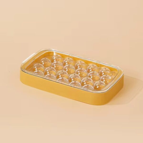 ice cube ball making trays silicon ice hockey mold makers for cool drinks kitchen (random color) (only tray) - Image 5