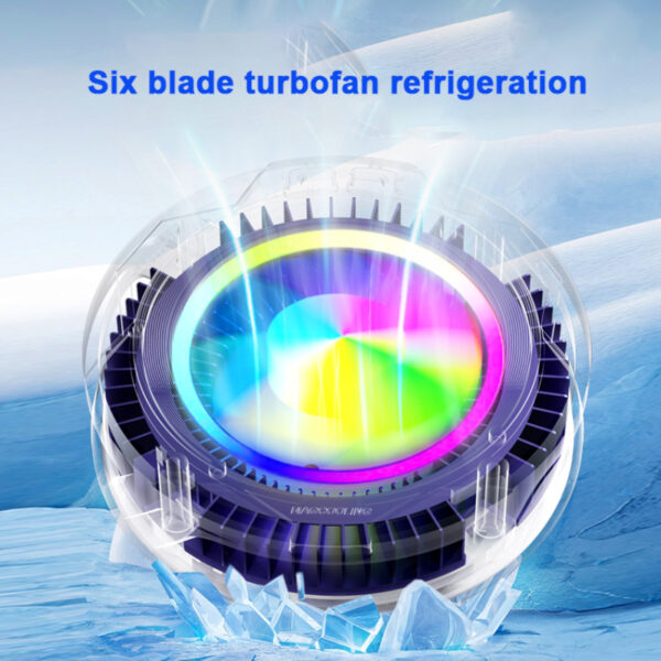 sl-25 15w high power mobile phone original cooler radiator with magnetic/clip, fast ice cooling, and rgb led light - Image 6