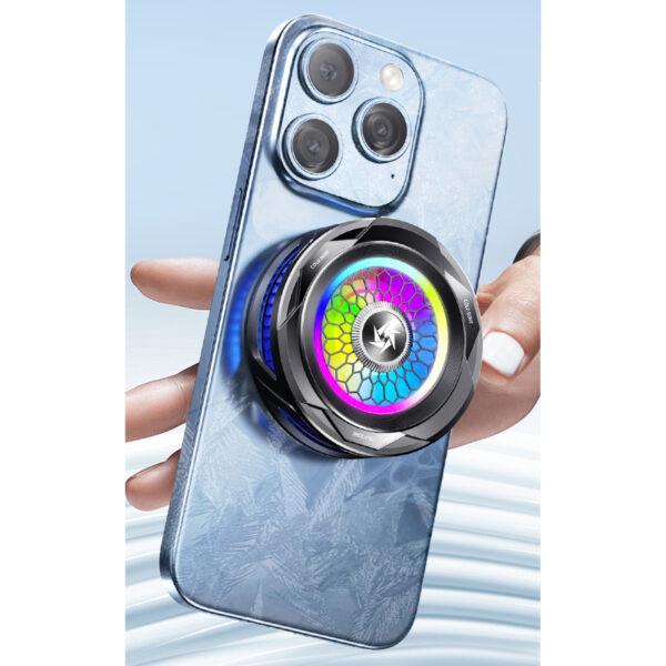 sl-25 15w high power mobile phone original cooler radiator with magnetic/clip, fast ice cooling, and rgb led light - Image 4