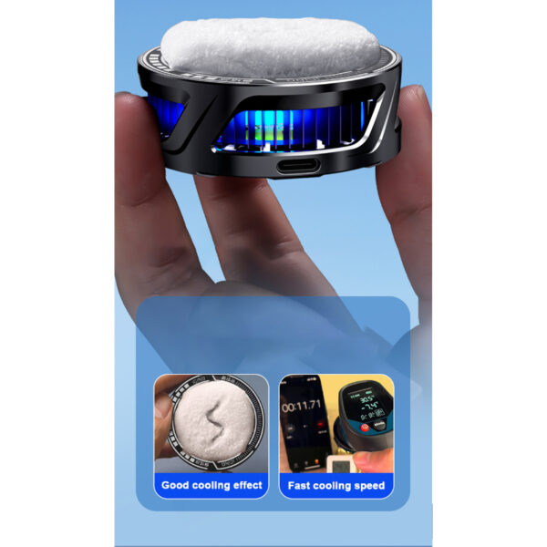 sl-25 15w high power mobile phone original cooler radiator with magnetic/clip, fast ice cooling, and rgb led light - Image 3