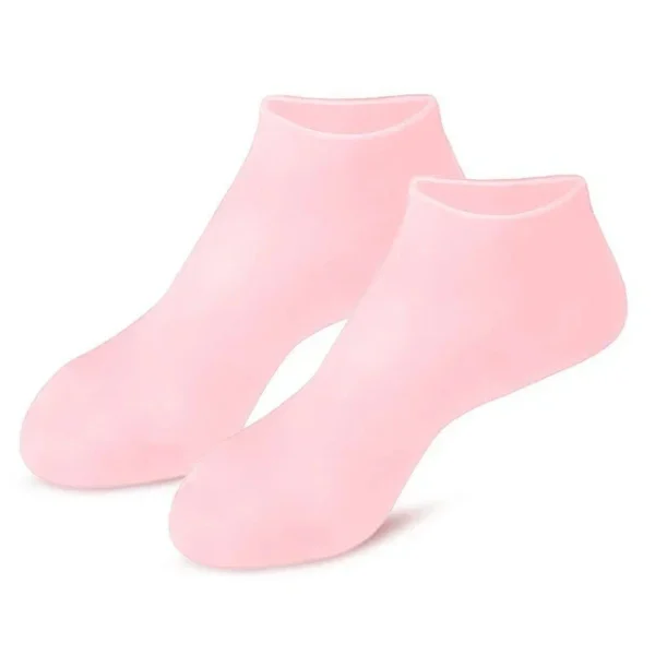 combo pack off 2 silicone socks and gloves for moisturizing hands and feet - Image 2