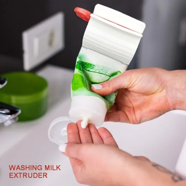 rolling tube toothpaste squeezers dispenser seat holder stand bathroom product (random color) - Image 4