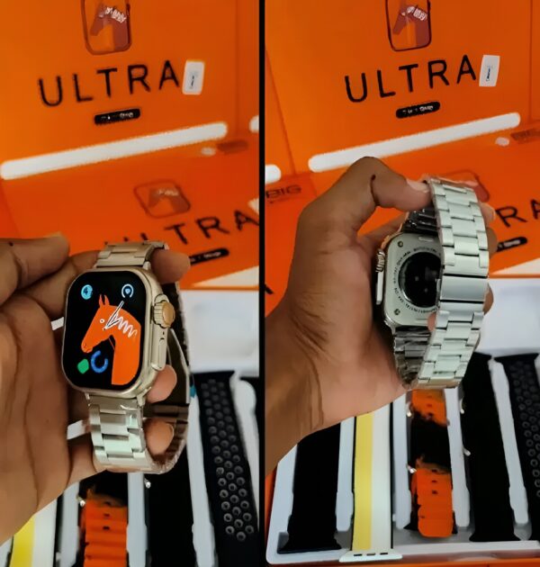 waterproof 7-in-1 ultra smart watch 2.01 with 2.1-inch full hd screen with series 8 wireless charging and 7 straps(random colors) - Image 17