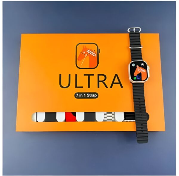 waterproof 7-in-1 ultra smart watch 2.01 with 2.1-inch full hd screen with series 8 wireless charging and 7 straps(random colors) - Image 13