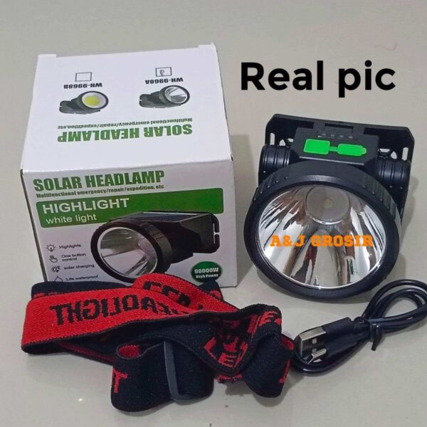solar headlamp wh-9968a – ultra-bright, rechargeable & eco-friendly for outdoor adventures! - Image 5