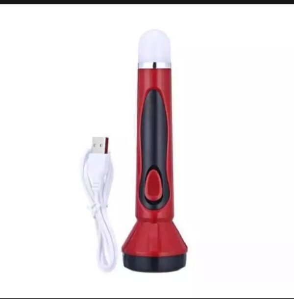 sd-8676a rechargeable led flashlight focus powerful torch light | best torch for outdoor | indoor light | light for hiking & camping ( random color ) - Image 7